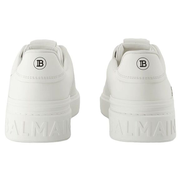 B-Court Sneakers - Balmain - Leather - White - Picture 3 of 3